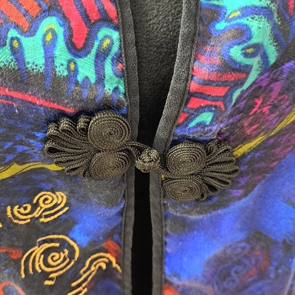 Chico's 100% Silk Kimono/Jacket     Size 1 - Picture 3 of 11